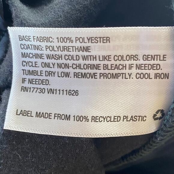 A NEW DAY Faux Leather Pull On Tapered Pants Dark Green Size Small Boho Pockets - Picture 5 of 5